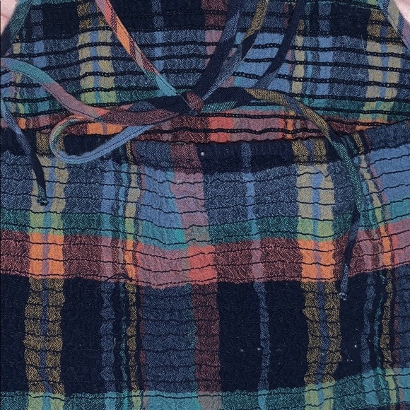 plaid halter neck crop top - Picture 4 of 5